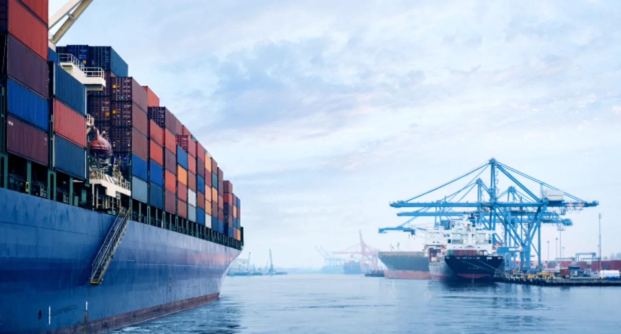 ship entering harbor