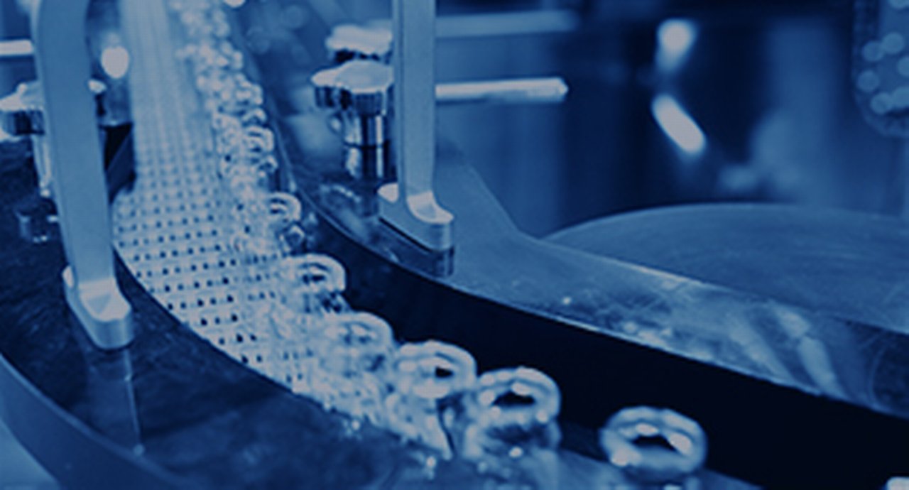 vials being processed