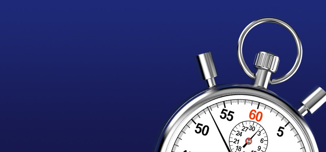 Stopwatch on dark blue background