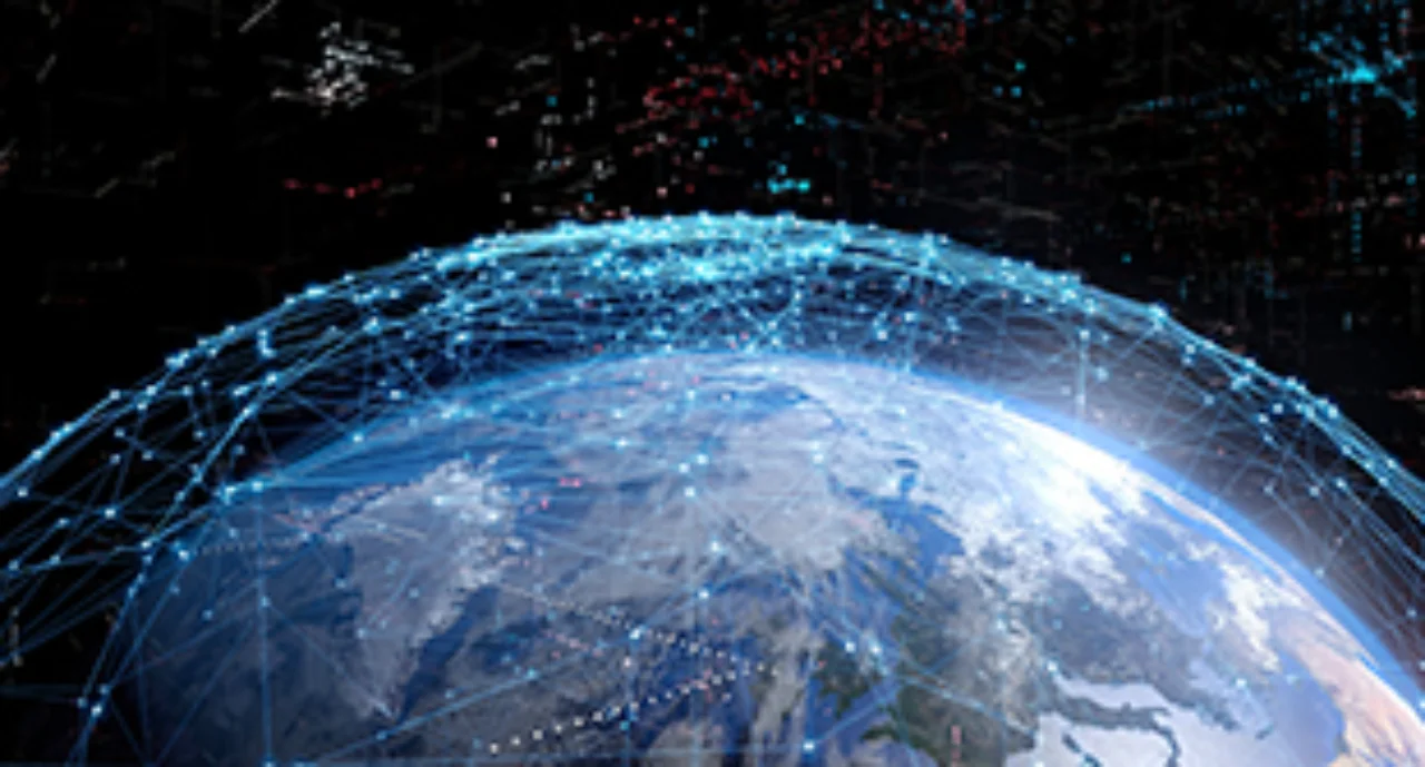 Global Communication Network Concept