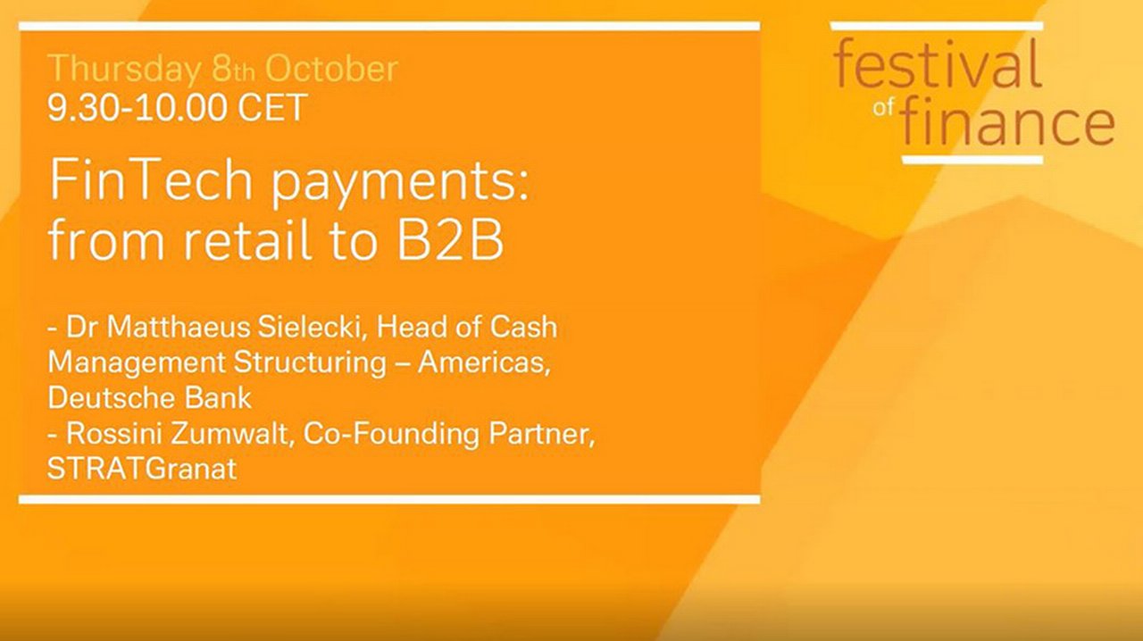 FinTech payments: from retail to B2B