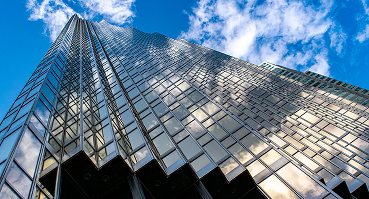 Low Angle View Of A Modern Office Building