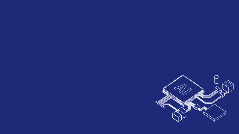 Microchips on a blue background