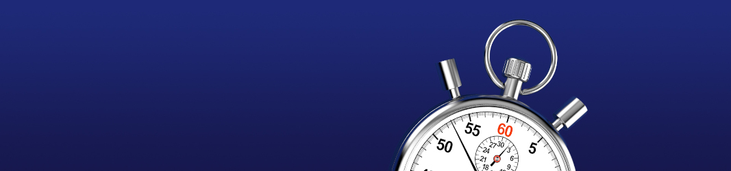 Stopwatch on dark blue background
