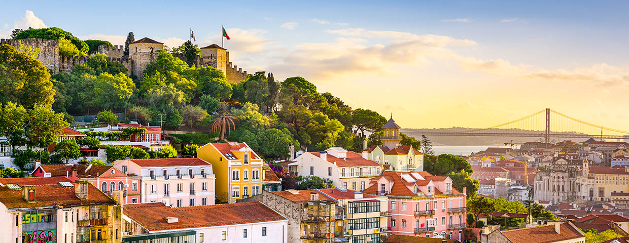 Skyline Von Lissabon Portugal