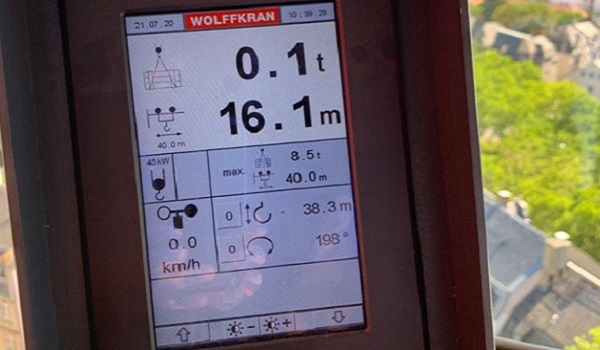 Weight scale display